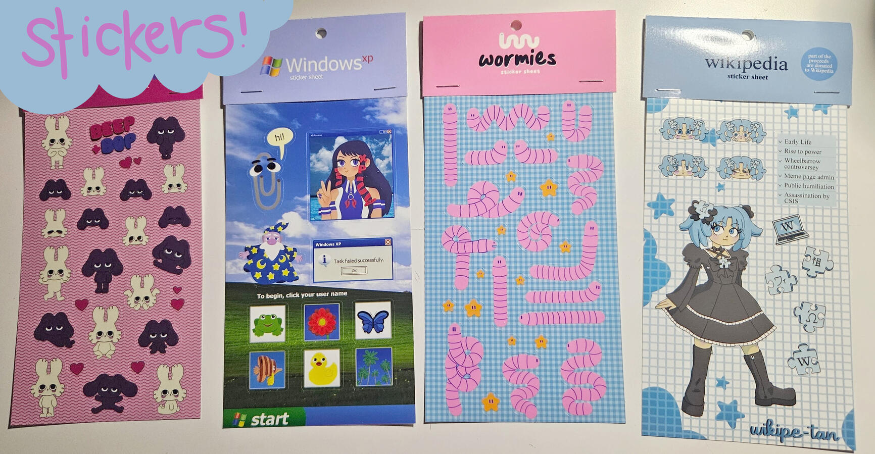 sticker sheets