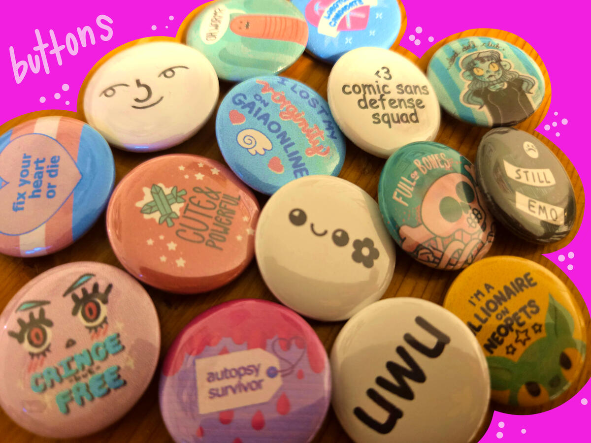 buttons close up